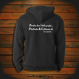 "Pirates don't kill people.. Flintlocks & Cutlasses do" Hooded Sweatshirt