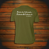 "Pirates don't kill people.. Flintlocks & Cutlasses do" T-Shirt