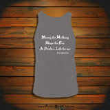 "Money for Nothing, Ships for Free, A Pirate's Life for me" Tank Top