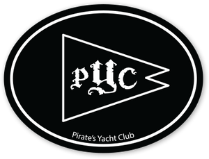 "PYC" Pennant Oval Sticker
